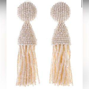 Oscar De La Renta tassel earrings